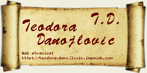 Teodora Danojlović vizit kartica